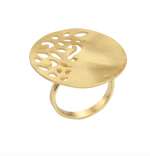 Gold plated silver 925° ring code DAS005655